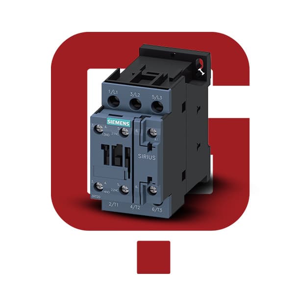 3RT2026-1AB00 کنتاکتور زیمنس 25 آمپر، 11 کیلو وات، 24V AC