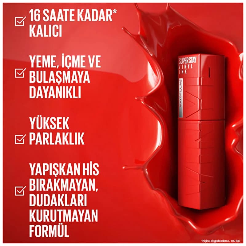 رژ لب مایع میبلین 10 Lippy — تصویر ۴