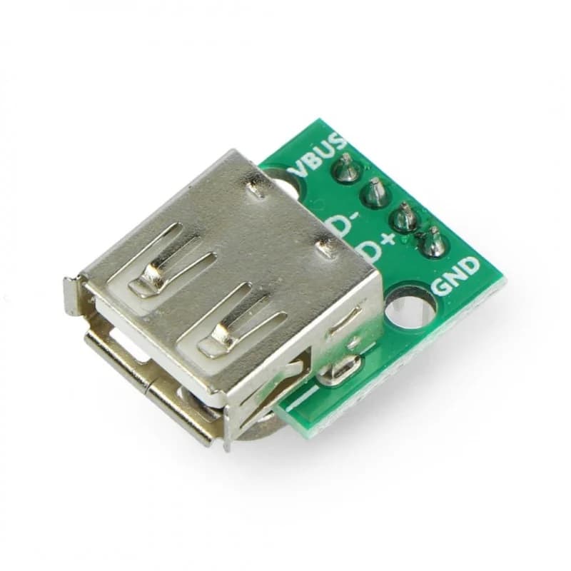 برد تبدیل کانکتور یو اس بی USB type A female TO DIP