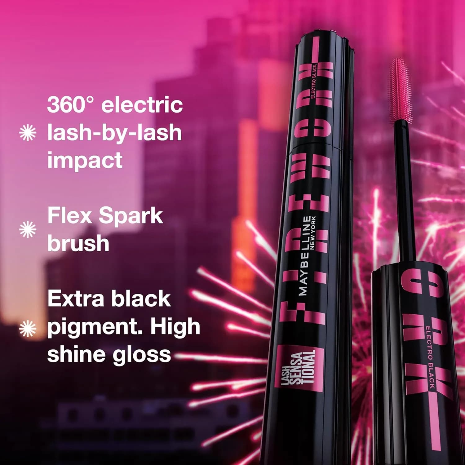 ریمل حجم دهنده میبلین مدل Electro Black — تصویر ۶
