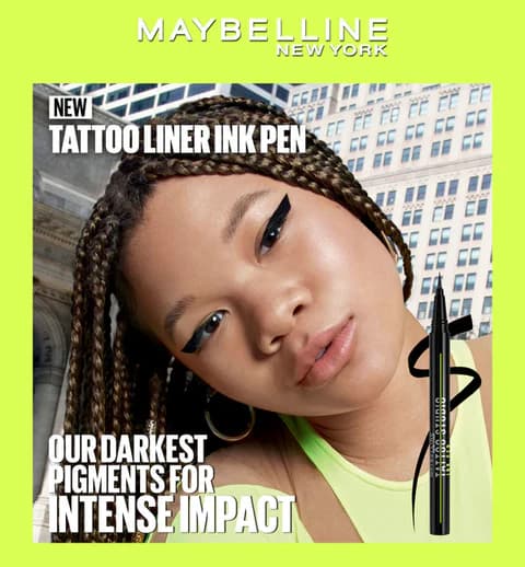خط چشم ماژیکی میبلین Tattoo Liner — تصویر ۴