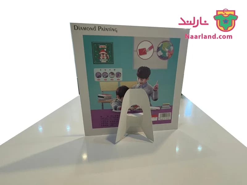 نقاشی الماسی طرح کریسمس سایز ۱۸ سانتیمتر — تصویر ۵