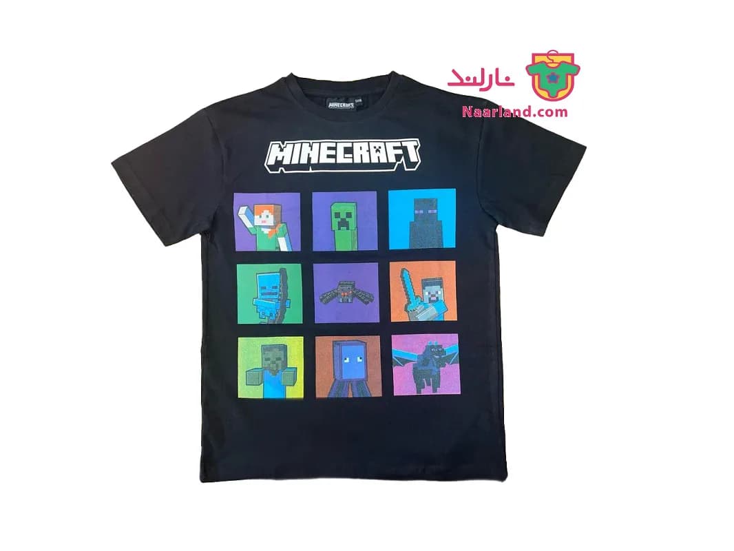 تیشرت مشکی طرح ماینکرافت Minecraft