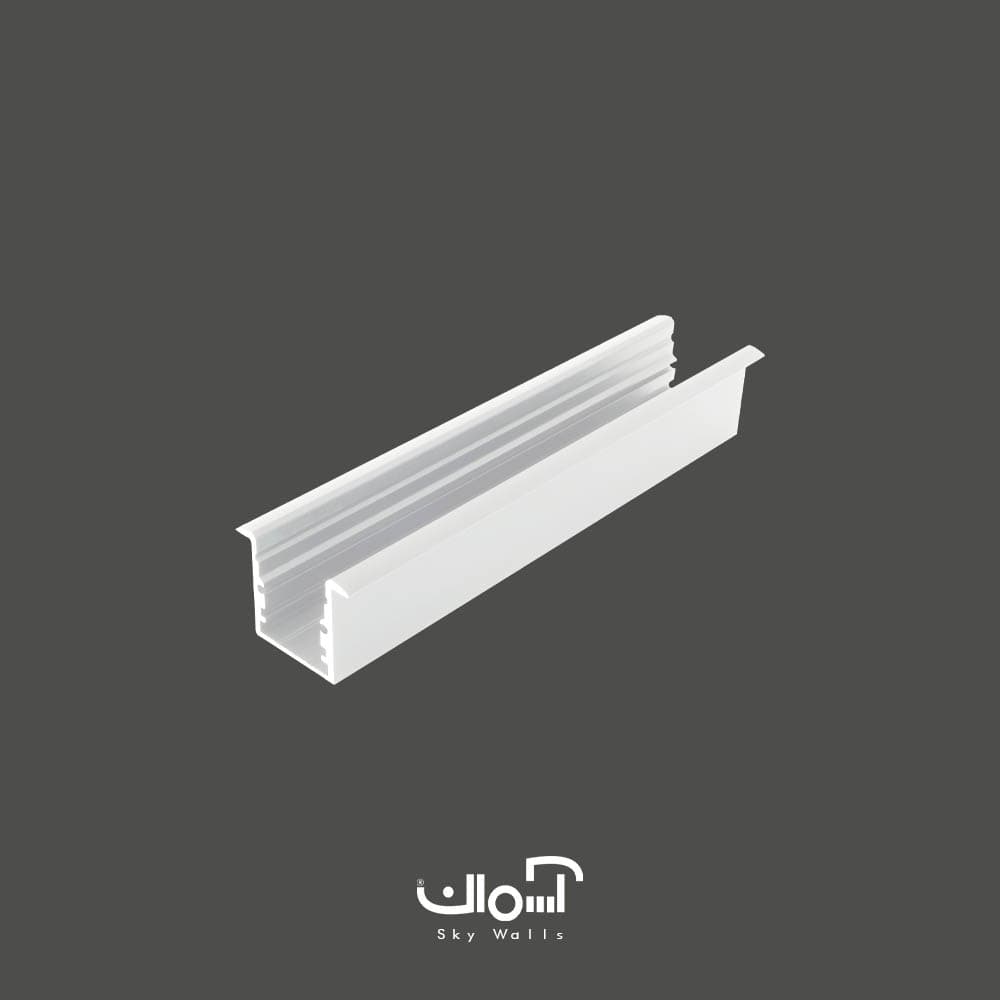 پروفیل لاین نوری توکار عرض 16 میل تک لاین — تصویر ۳