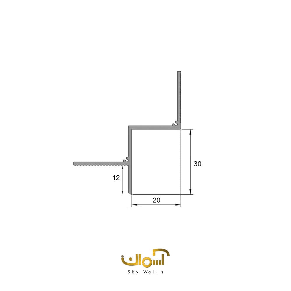 چفت کناف 2 سانتی سایه دار Shadow Gap — تصویر ۴