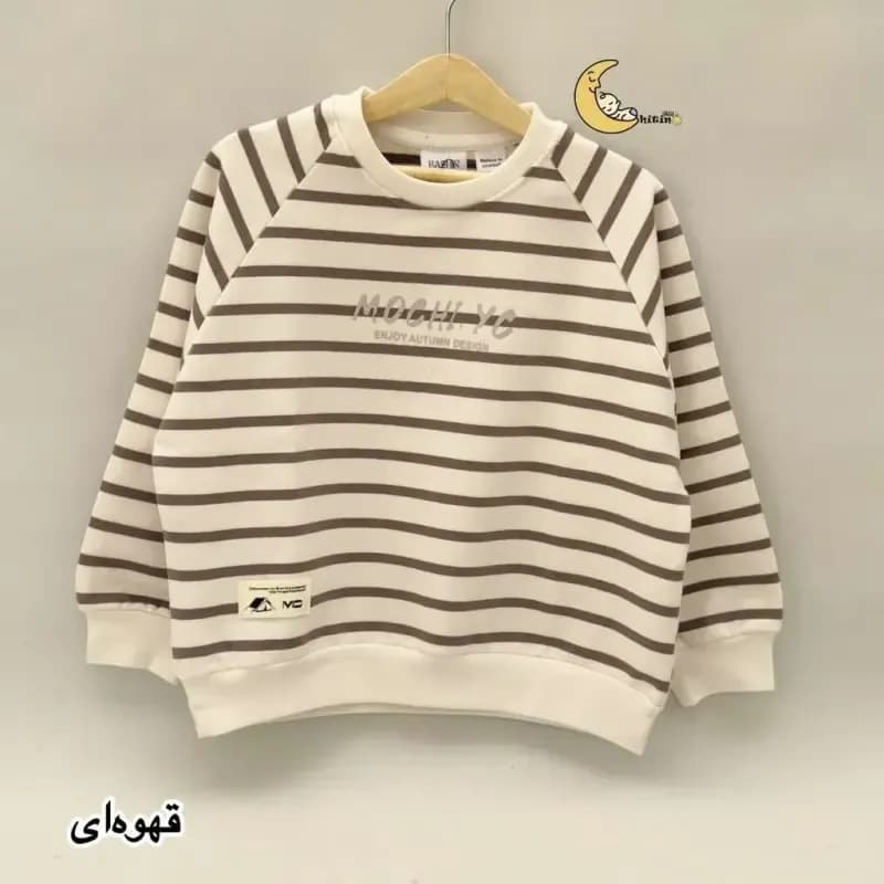 بلوز دورس راه راه پنبه درجه یک دخترانه و پسرانه 9 ماه تا 7 سال در 4 رنگ — تصویر ۱۱