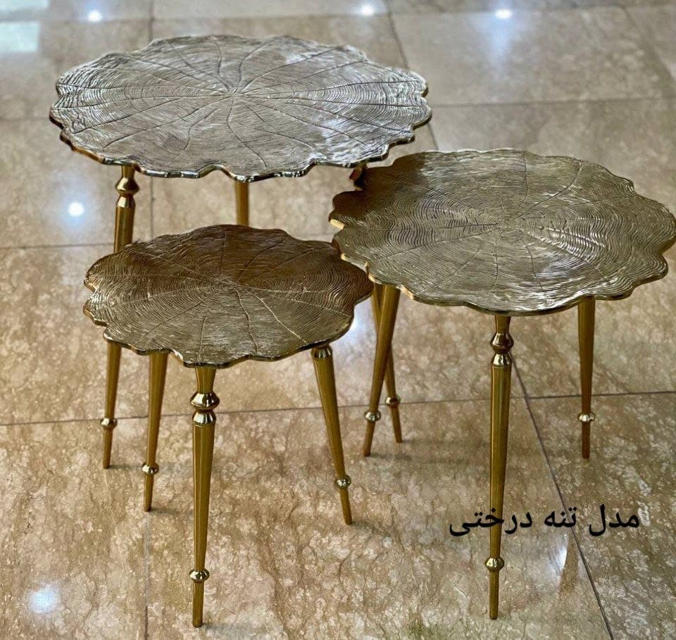 میز عسلی سه سایز آلومینیومی — تصویر ۶