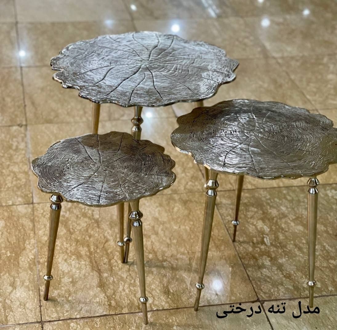 میز عسلی سه سایز آلومینیومی — تصویر ۴