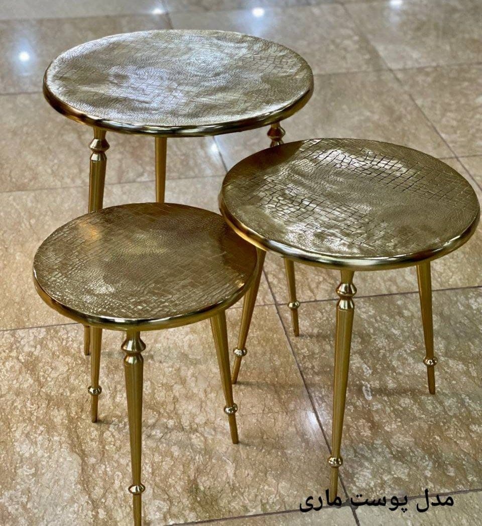میز عسلی سه سایز آلومینیومی — تصویر ۳