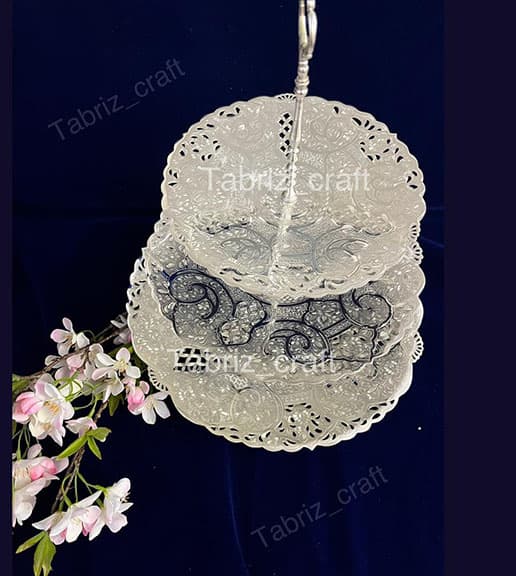 شیرینی خوری 3 طبقه طرح نقره