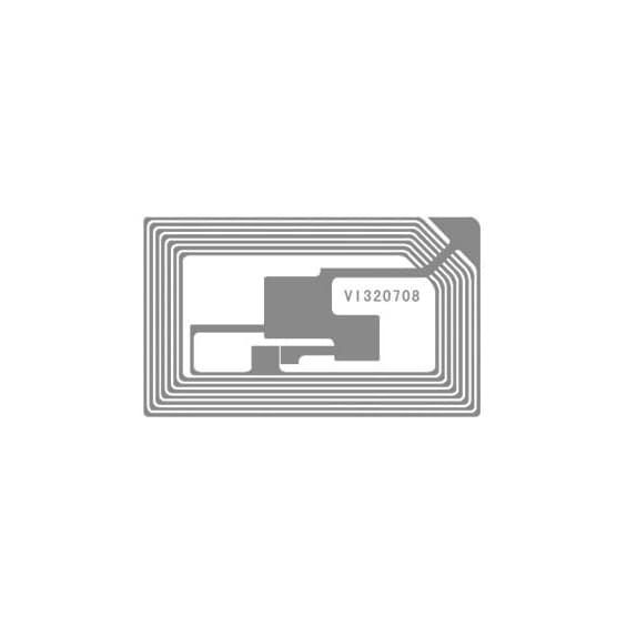 تگ NFC پشت برچسب دار (لیبل) مستطیلی فرکانس 13.56 ابعاد 25x40mm