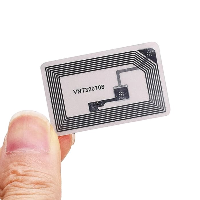 تگ NFC پشت برچسب دار (لیبل) مستطیلی فرکانس 13.56 ابعاد 25x40mm — تصویر ۲