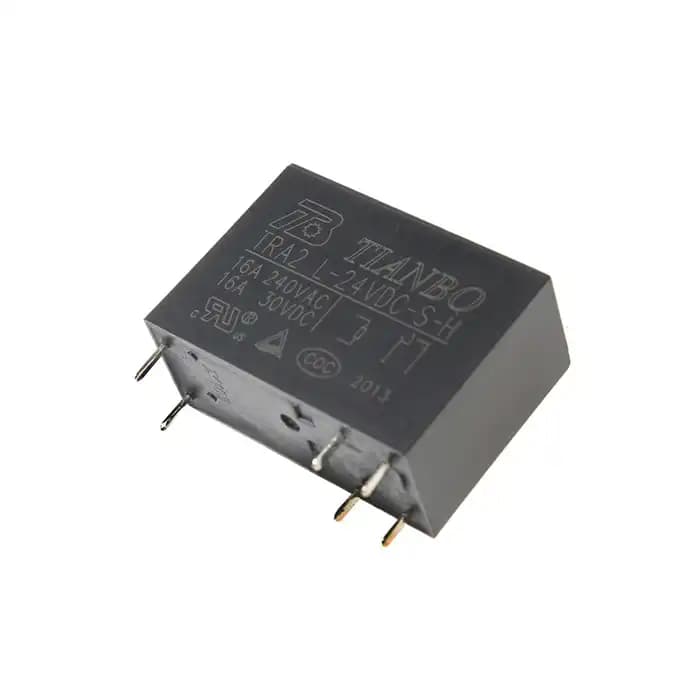 رله کتابی 24 ولت 6 پین برند TIANBO مدل TRA2-L 24VDC-S-H