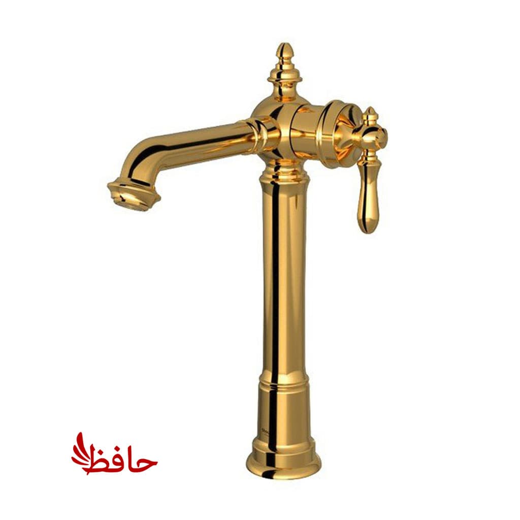 شیر روشویی پایه بلند شودر مدل بیزانس طلایی