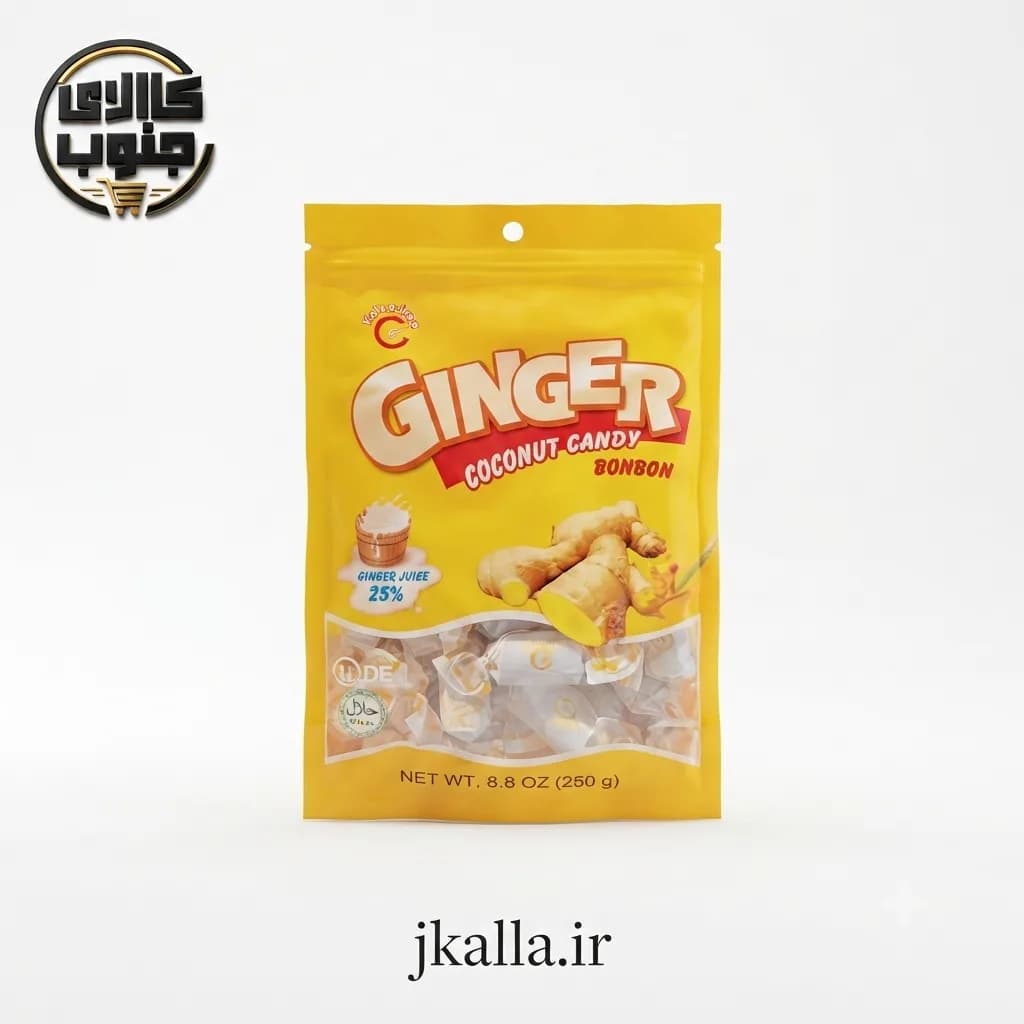 تافی زنجبیلی نارگیلی چانگوانگ Chun Guang وزن 250 گرم