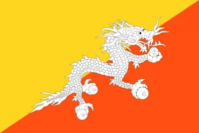 پرچم کشور بوتان