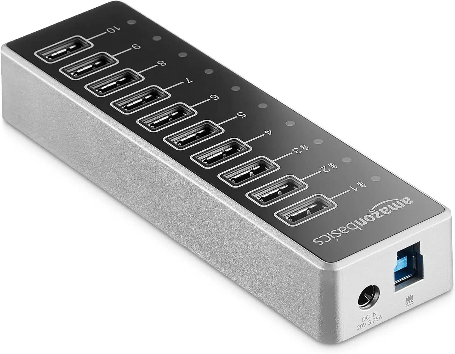 هاب 10 پورت آمازون بیسیک همراه آداپتور Amazon Baiscs | USB 3 – 65W — تصویر ۶