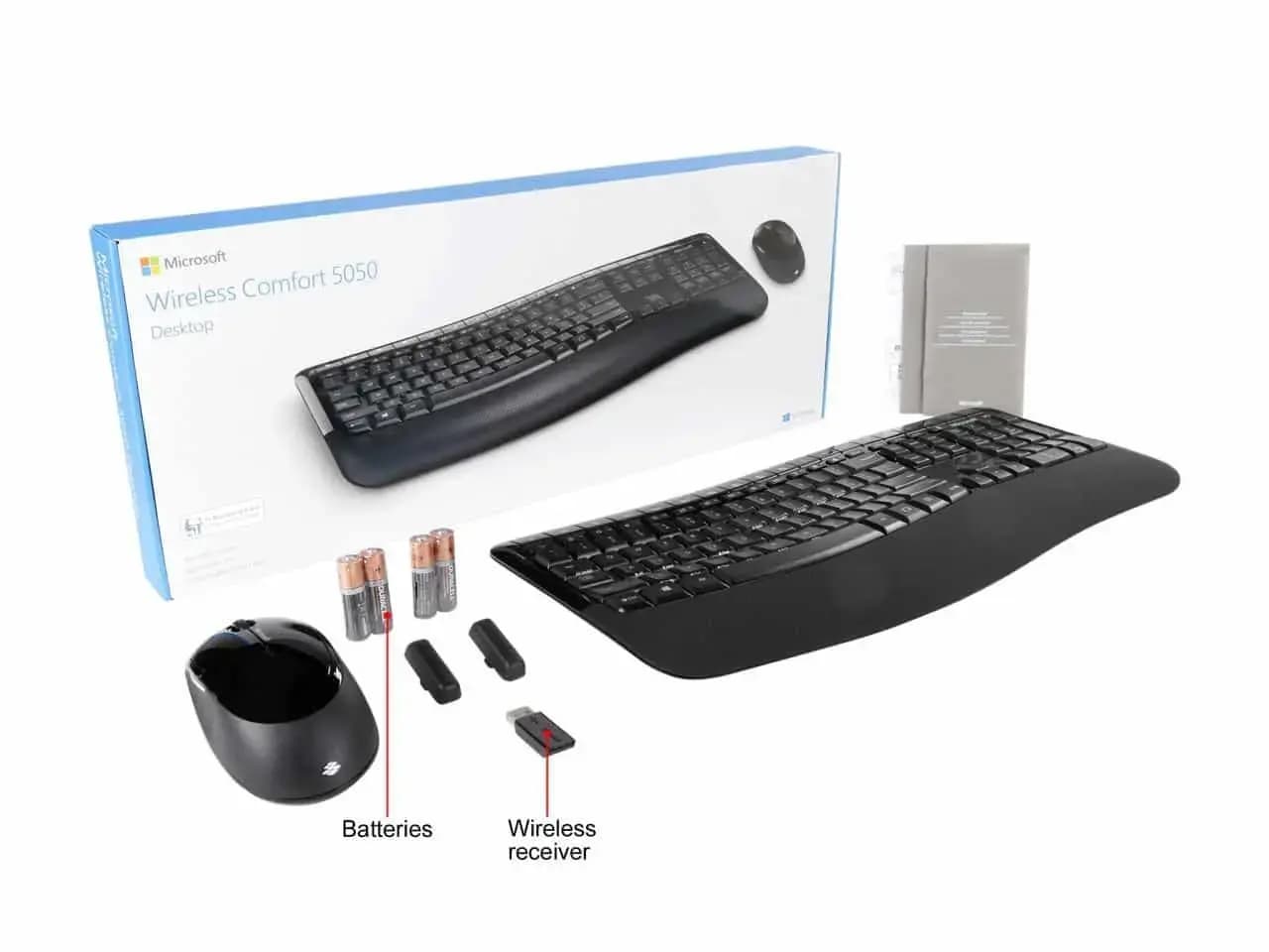 ست کیبورد و ماوس بی سیم مایکروسافت مدل 5050 | Microsoft 5050 Wireless Keyboard and Mouse — تصویر ۲