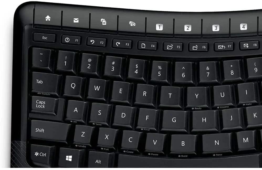 ست کیبورد و ماوس بی سیم مایکروسافت مدل 5050 | Microsoft 5050 Wireless Keyboard and Mouse — تصویر ۳