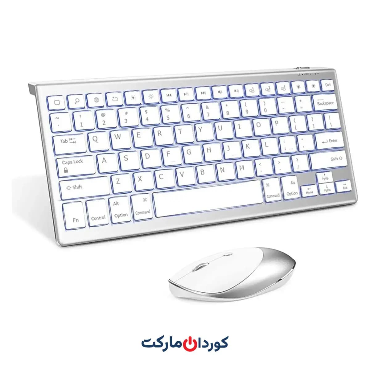 ماوس و کیبورد WiFi با سه بلوتوث همزمان و نور پس زمینه Jelly Comb مدل IWG-LJTZ01