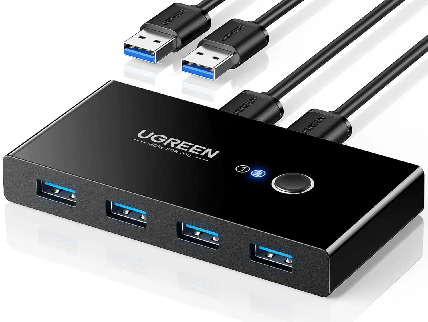 هاب سوئیچ 2 در 4 پورت 3.0 USB دستی یوگرین UGREEN | US216