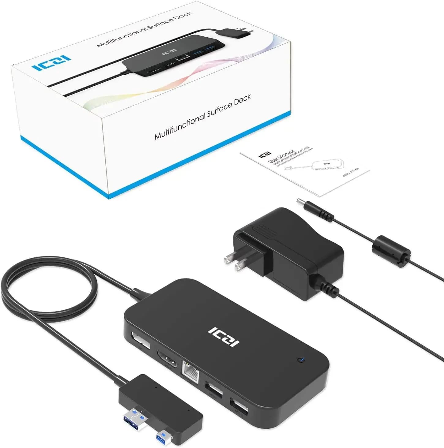 داک USB به USB 3.0/Lan/HDMI/Display Port – آی سی زد آی مدل ICZI IZEC-A09 — تصویر ۵