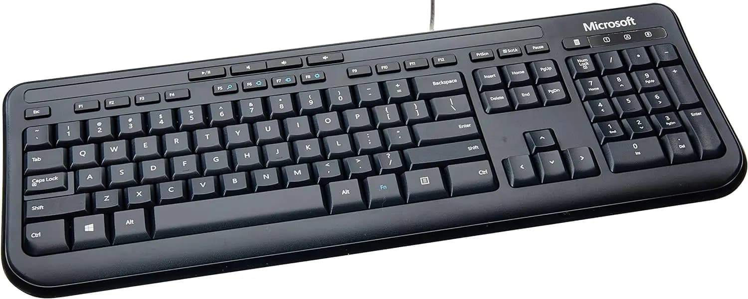 کیبورد سیم دار مایکروسافت سفارش آلمان بدون کارتن Microsoft | Wired Desktop 600 — تصویر ۳