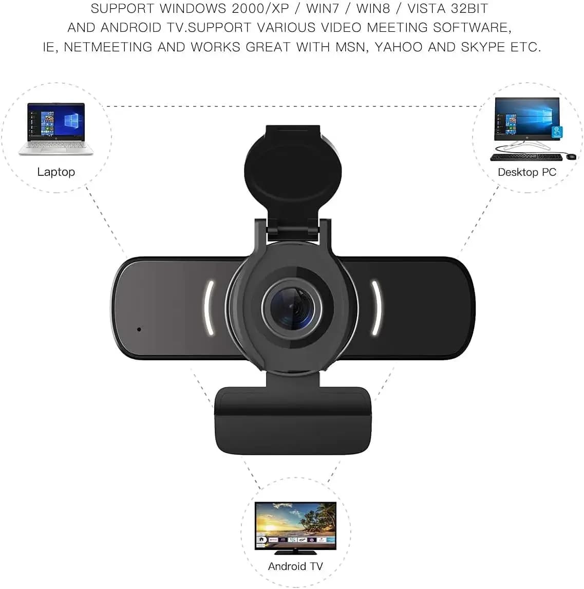 وب کم مدل Larmtek FHD 1080p — تصویر ۶