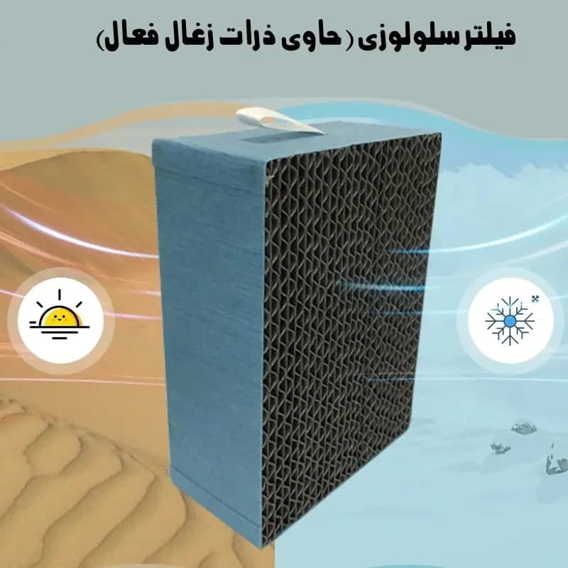 مینی کولر پرتابل سلولوزی Microhoo Personal Mini Air Conditioning Fan MH01R — تصویر ۷