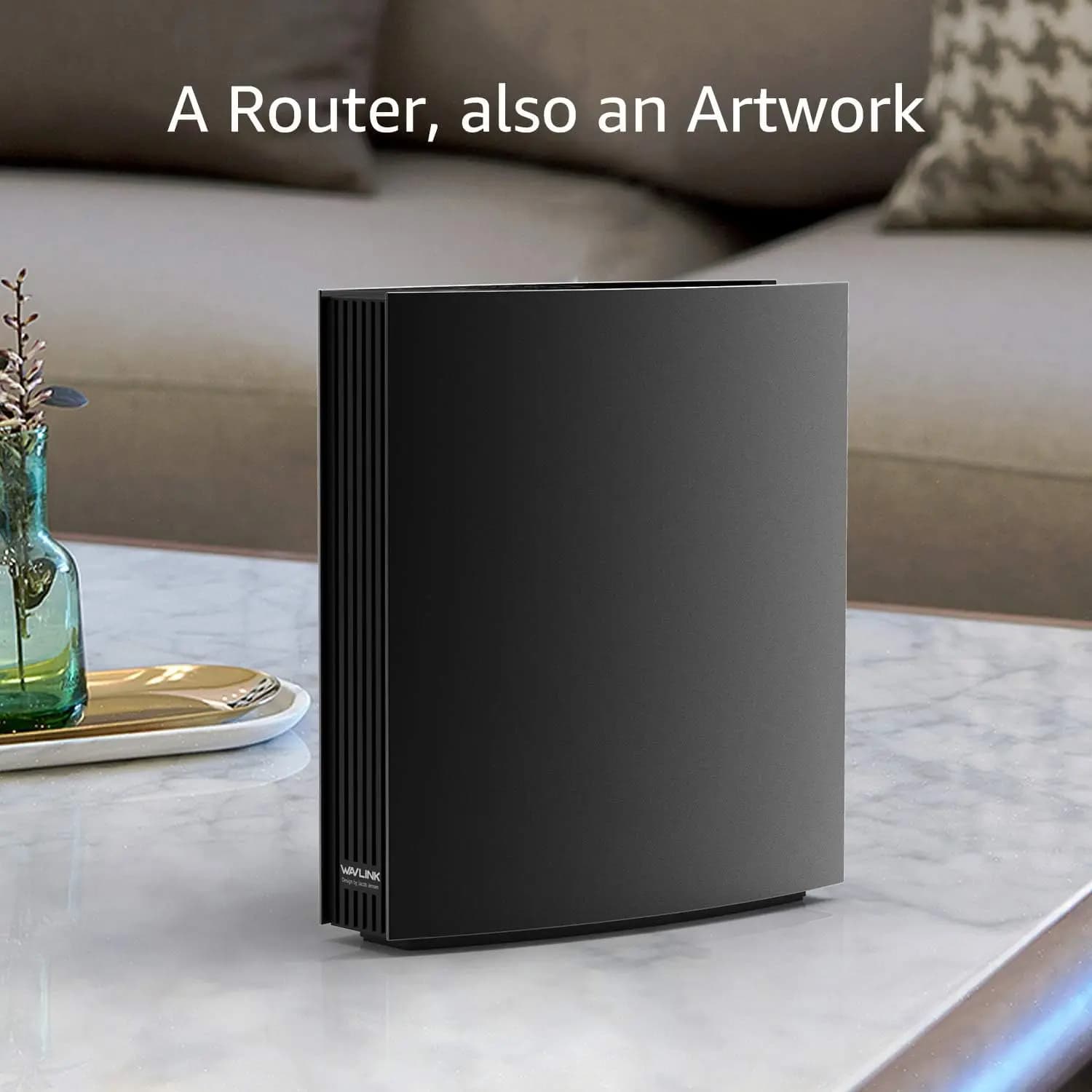 روتر اینترنت (تقویت کننده و توسعه دهنده) بی سیم دو باند (وایفای) 8آنتن داخلی هوشمند WAVLINK AC3200 با صفحه نمایش LCD — تصویر ۶