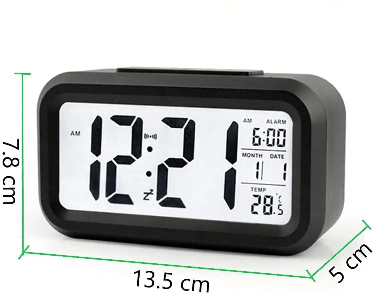 ساعت زنگ دار چند منظوره دیجیتال هوشمند با نور پس زمینه | LED Digital Clock — تصویر ۵