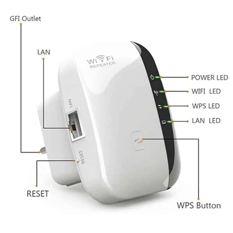 تقویت کننده و توسعه دهنده وای فای Wireless-N WiFi Repeater – 300Mbps — تصویر ۳