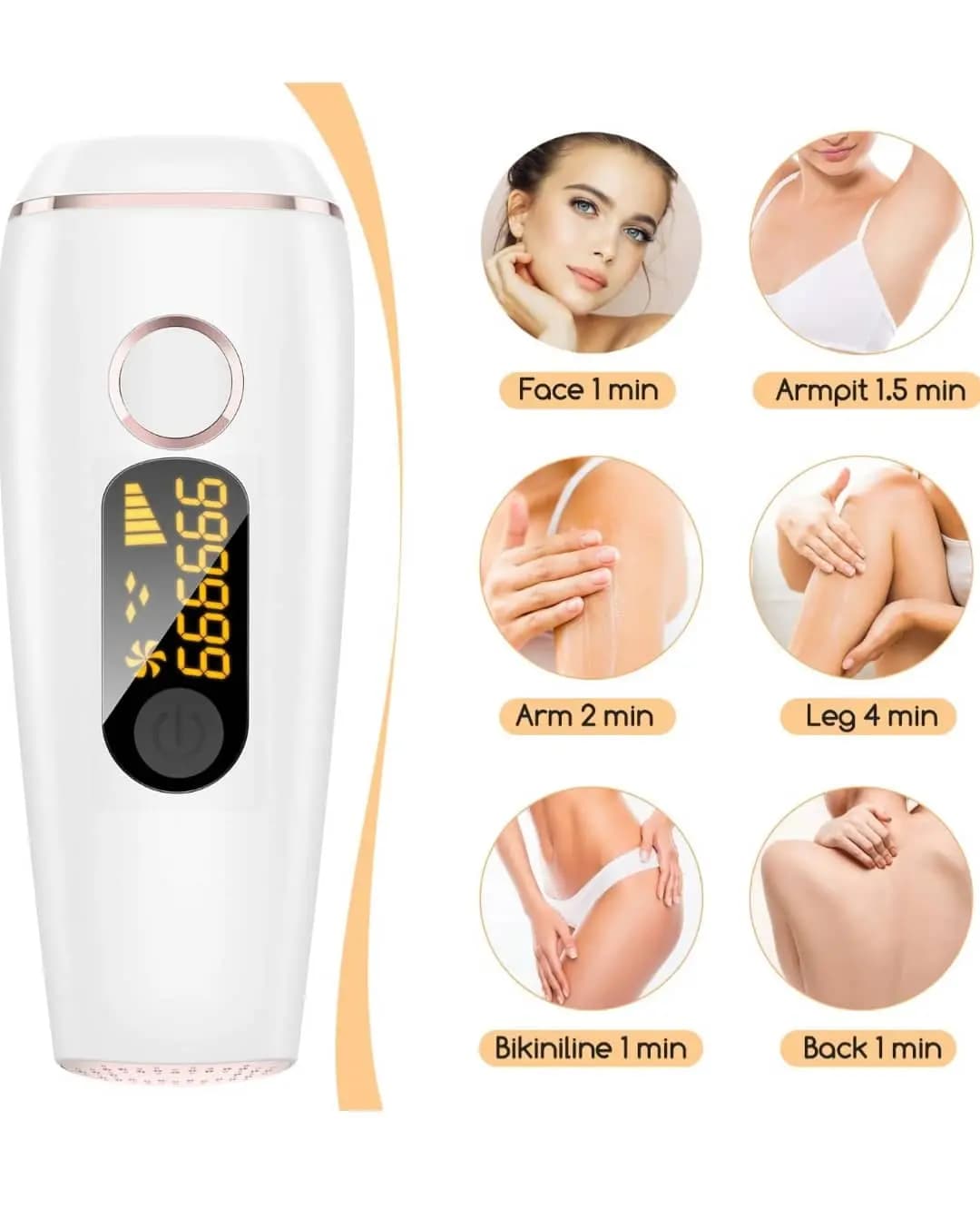 دستگاه لیزر اصلاح موهای بدن Fezax Hair Removal Device — تصویر ۴