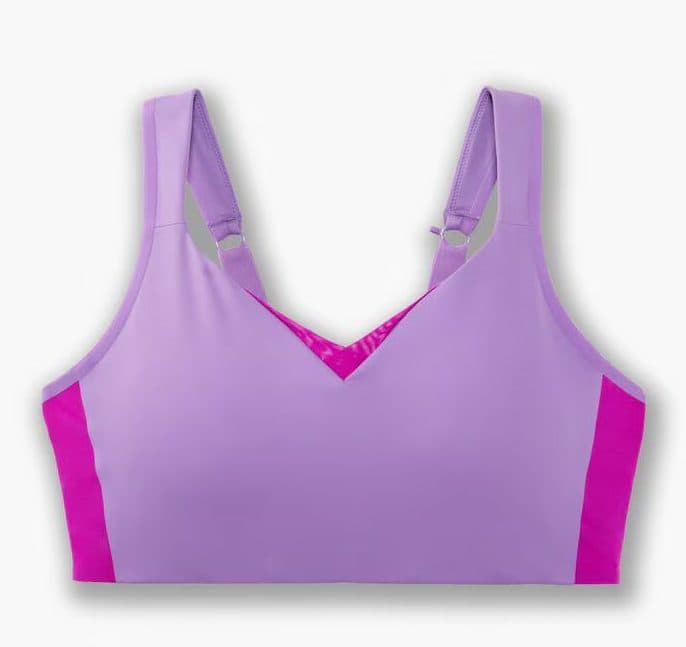 نیم تنه ورزشی زنانه بنفش روشن بروکس Brooks Drive Convertible Run Bra