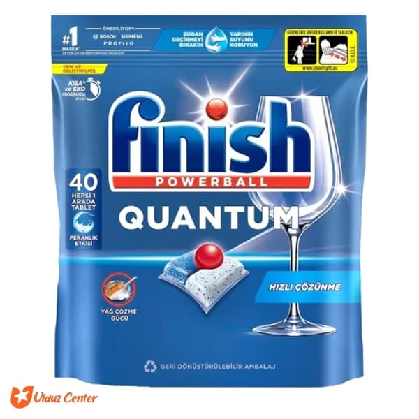 قرص ماشین ظرفشویی فینیش مدل Quantum بسته 40 عددی — تصویر ۱۰