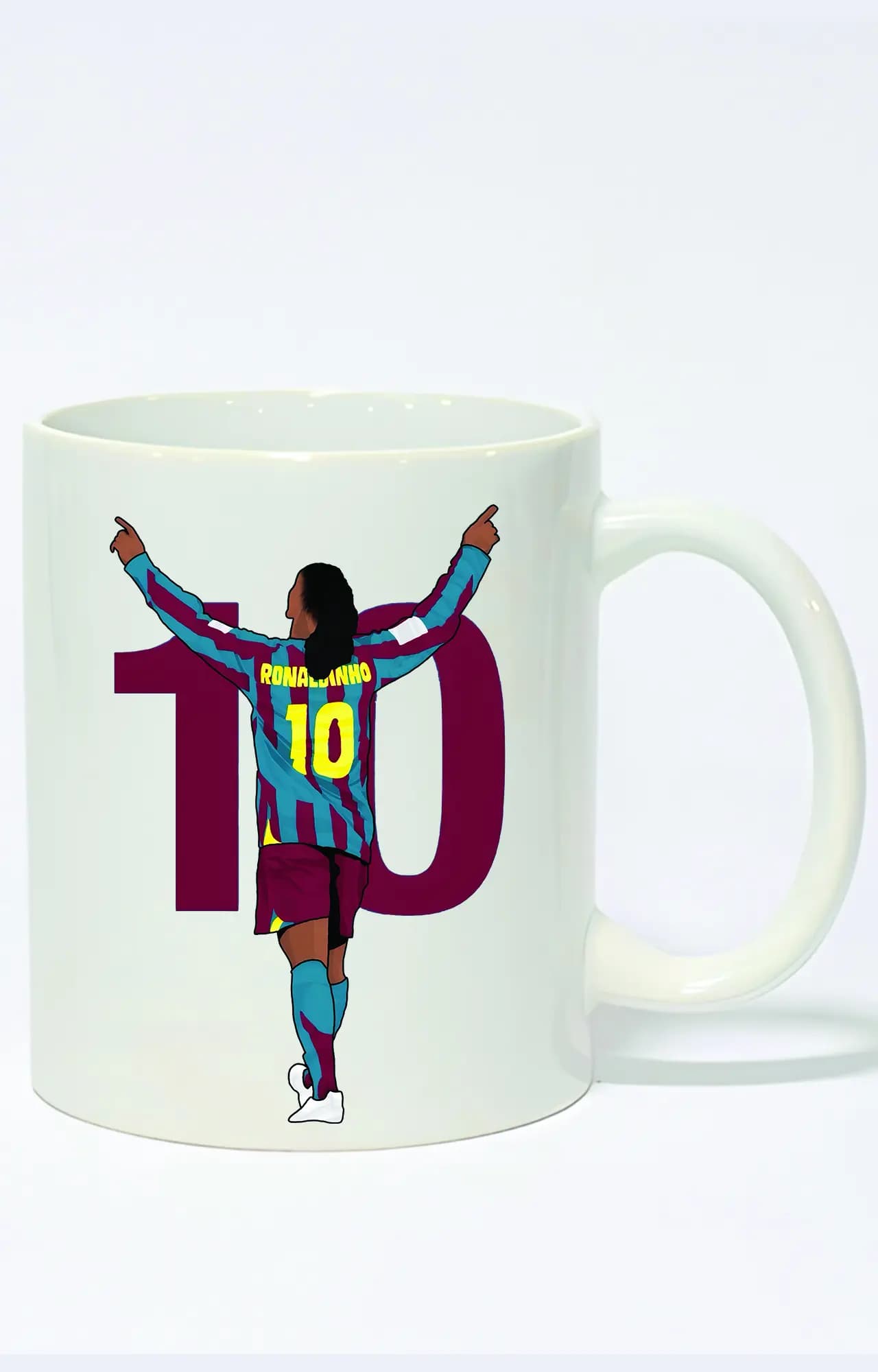 ماگ طرح رونالدینیو بارسلونا ronaldinho کد 4257