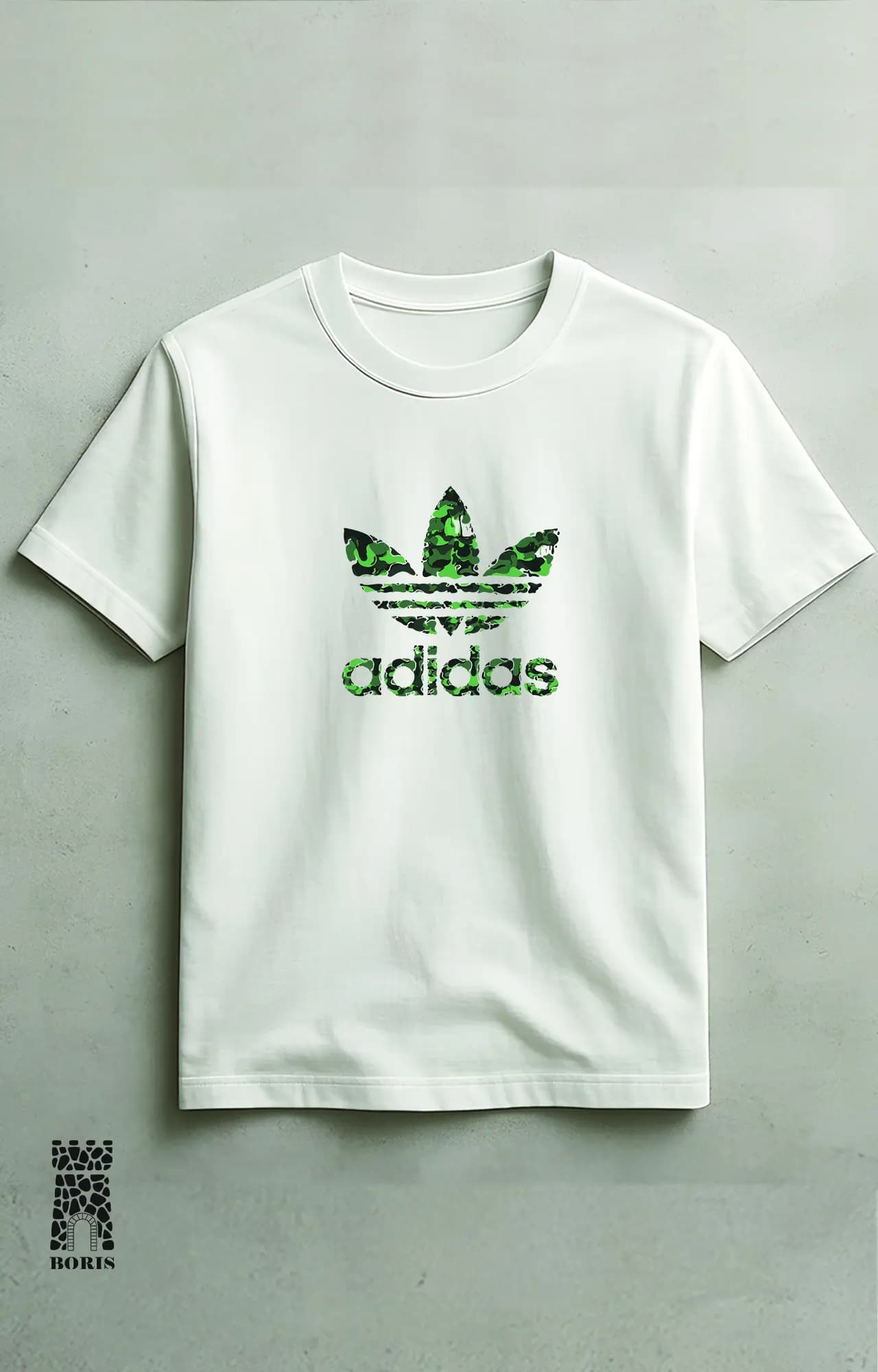 تیشرت باکسی ماکان طرح آدیداس چیریکی adidas کد 4176