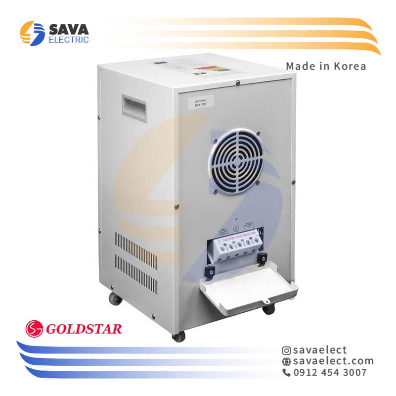 استابلایزر تک فاز سروو موتوری 8KVA عمودی LG-1P-8K-V گلداستار کره — تصویر ۵