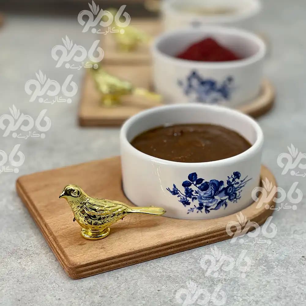 هفت سین چوبی پلای وود گل آبی گنجشک — تصویر ۳