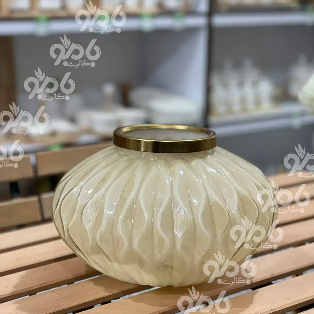 گلدان رومیزی لب فلزی راوین