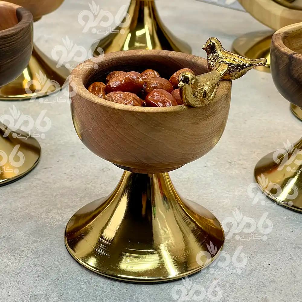 هفت سین چوبی گنجشک 300/22 طلایی — تصویر ۲