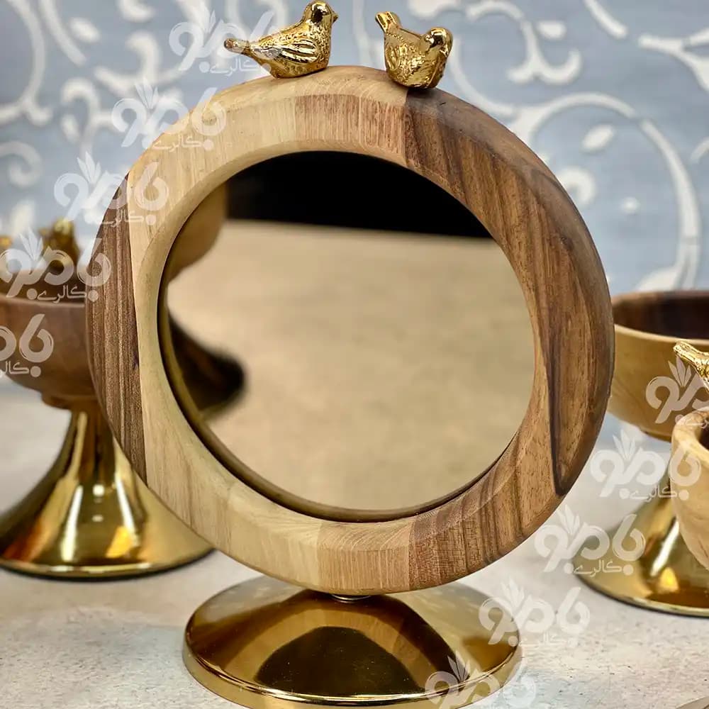 هفت سین چوبی گنجشک 300/22 طلایی — تصویر ۳