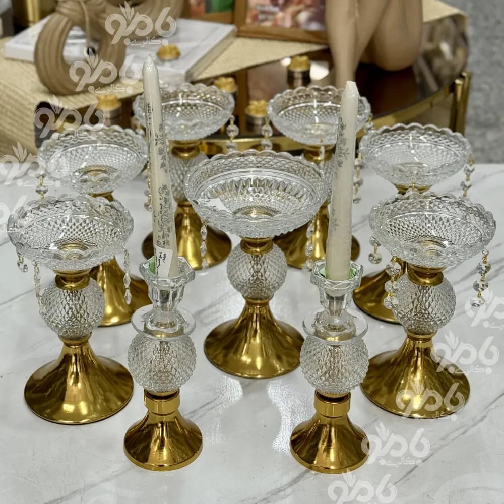 هفت سین فلزی باکارات 300/21 طلایی