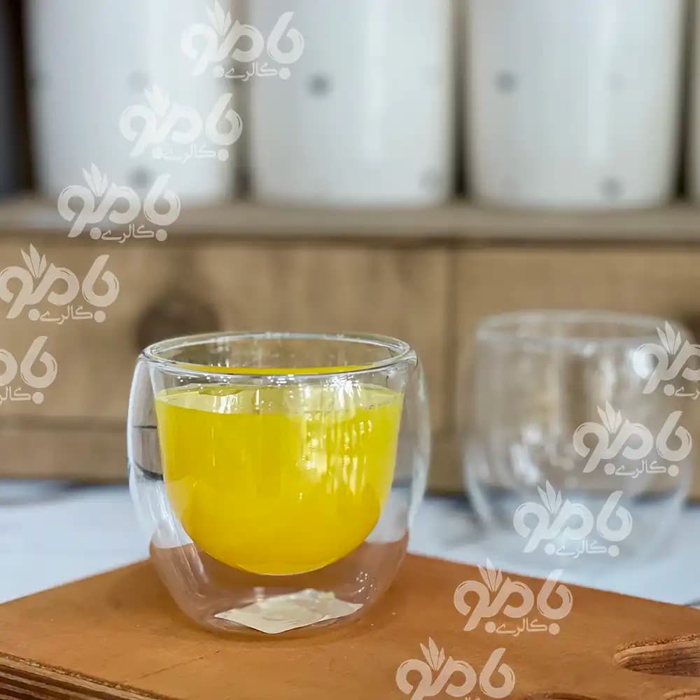 ماگ دوجداره پیرکس کوچک بدون دسته