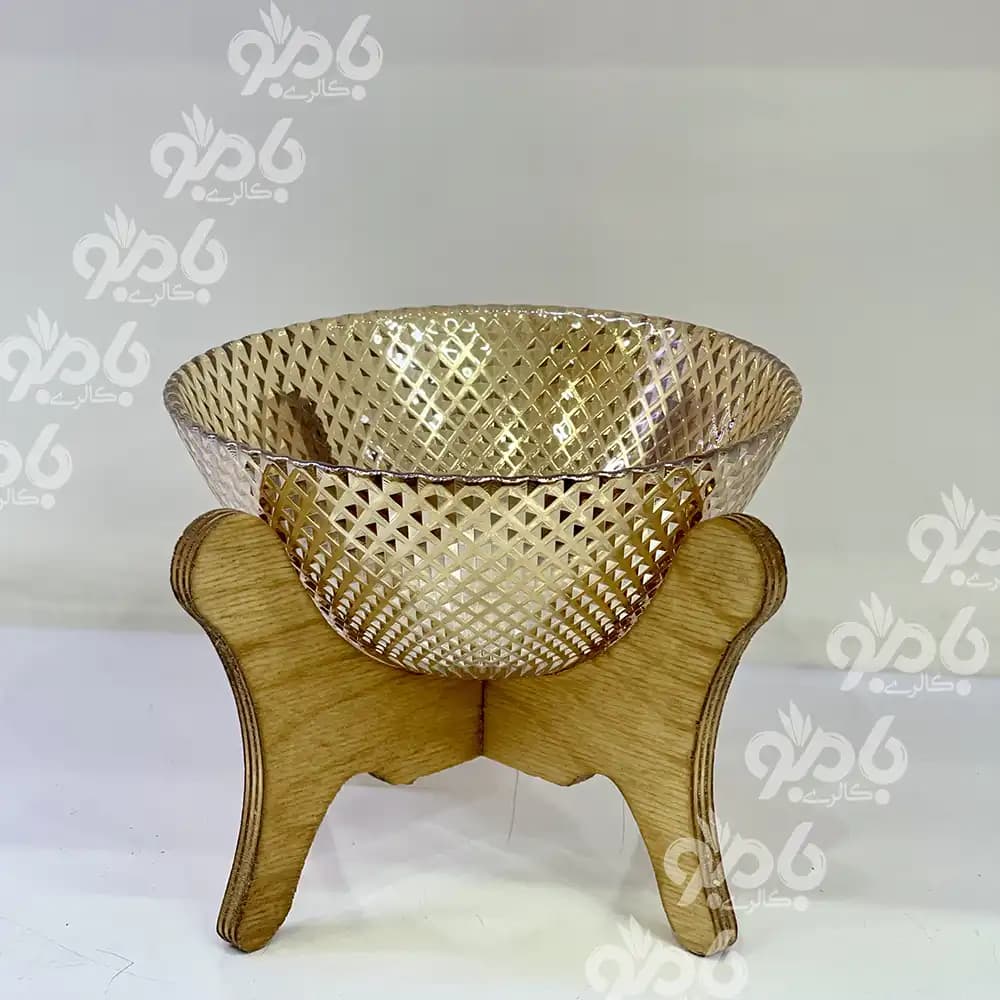 شکلات خوری چوبی پیکسل شامپاین