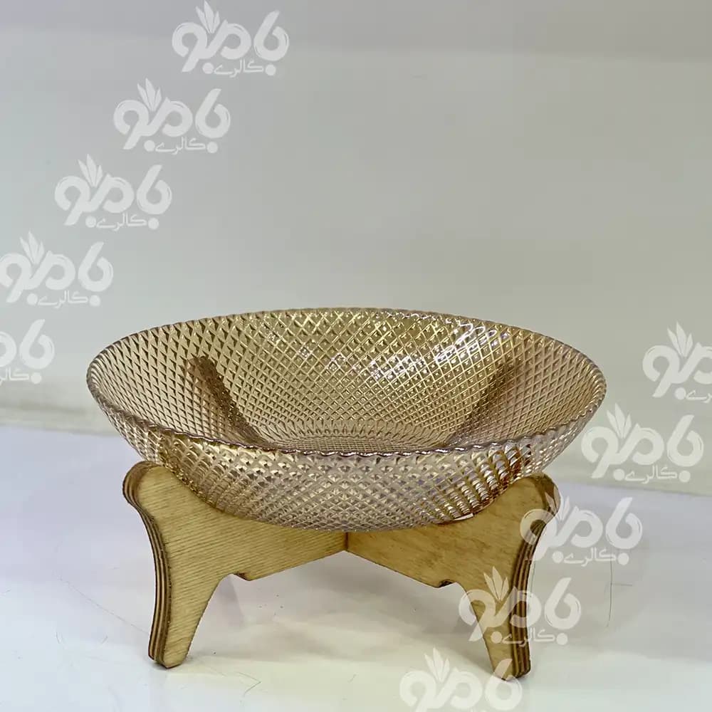 آجیل خوری چوبی پیکسل شامپاینی