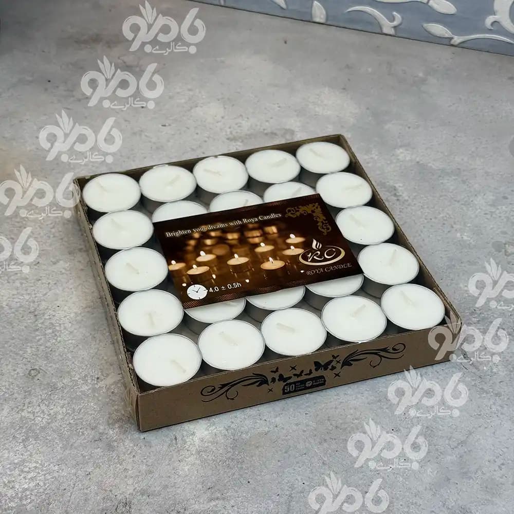 شمع وارمر 50 عددی سفید