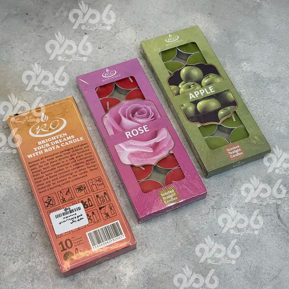 شمع وارمر 10 عددی عطری رنگی — تصویر ۲