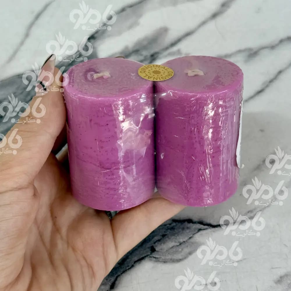 شمع استوانه جفتی ساده — تصویر ۲