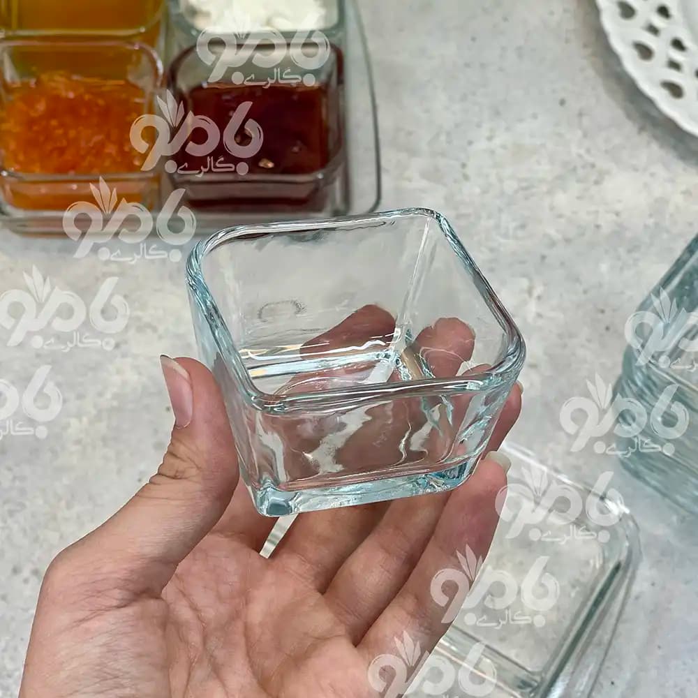 اردو خوری شیشه ای زیره دار باروک 4خانه — تصویر ۴